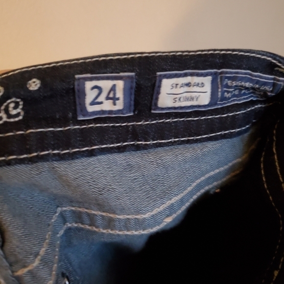 Miss Me Embroidered Skinny Jeans size 24 NWOT - Picture 6 of 7